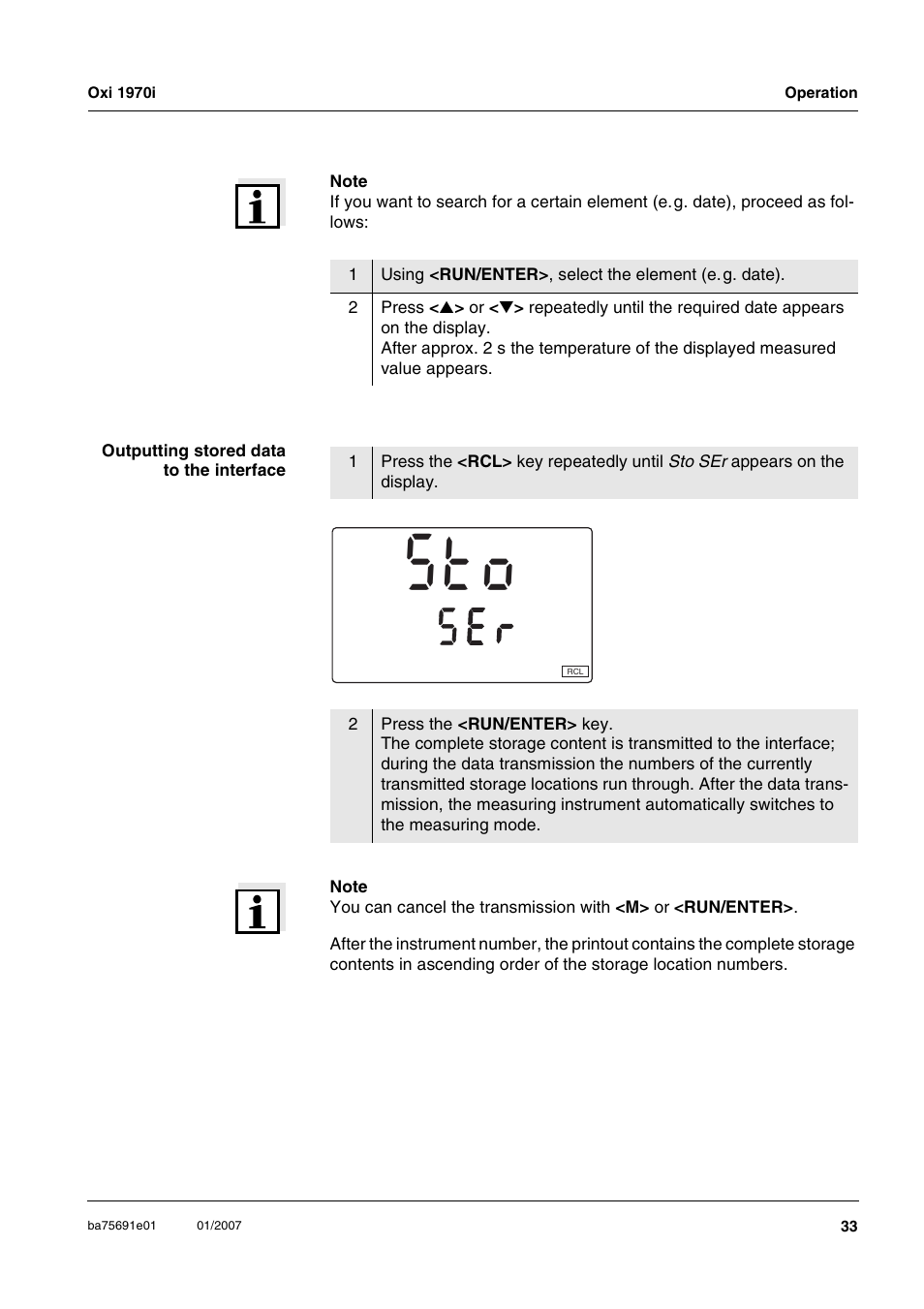 Os t | Xylem Oxi 1970i PORTABLE DISSOLVED OXYGEN METERS User Manual | Page 33 / 65