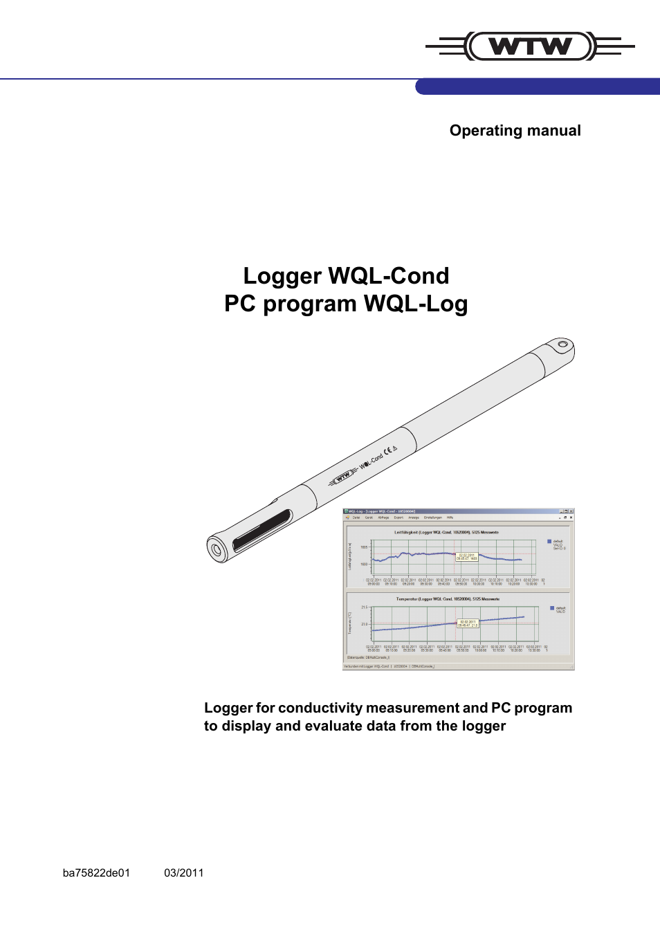 Xylem WQL-Cond CONDUCTIVITY DATALOGGERS User Manual | 98 pages
