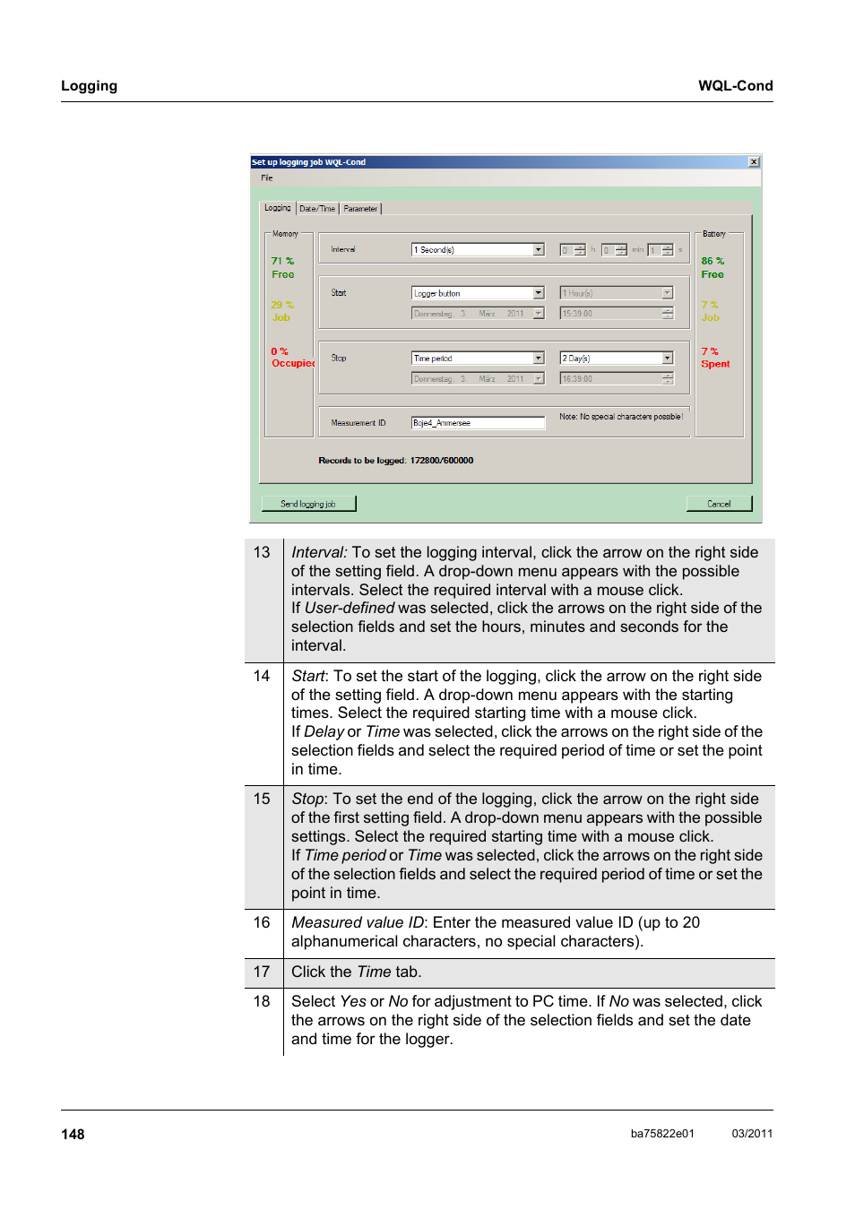 Xylem WQL-Cond CONDUCTIVITY DATALOGGERS User Manual | Page 52 / 98