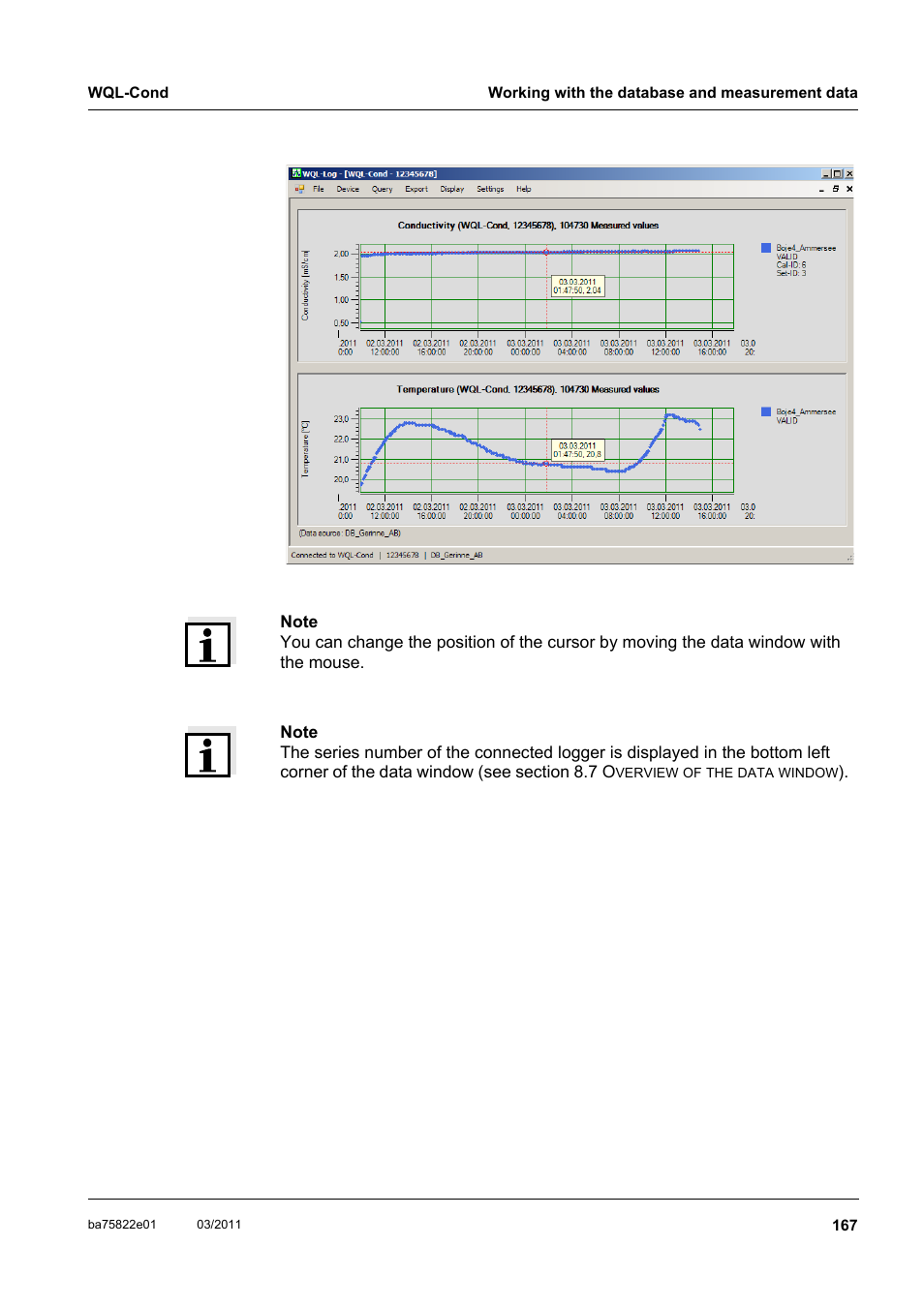 Xylem WQL-Cond CONDUCTIVITY DATALOGGERS User Manual | Page 71 / 98