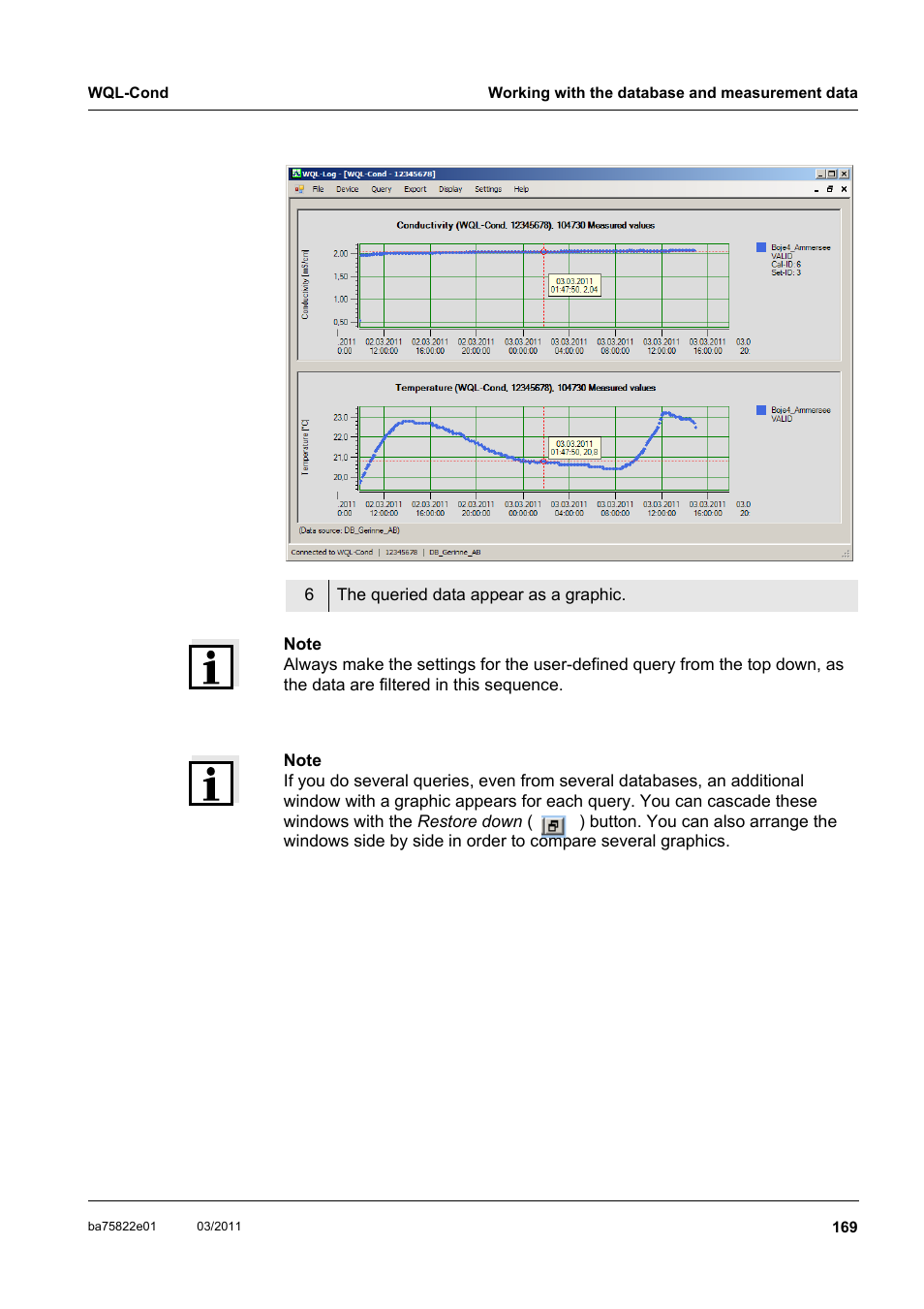 Xylem WQL-Cond CONDUCTIVITY DATALOGGERS User Manual | Page 73 / 98