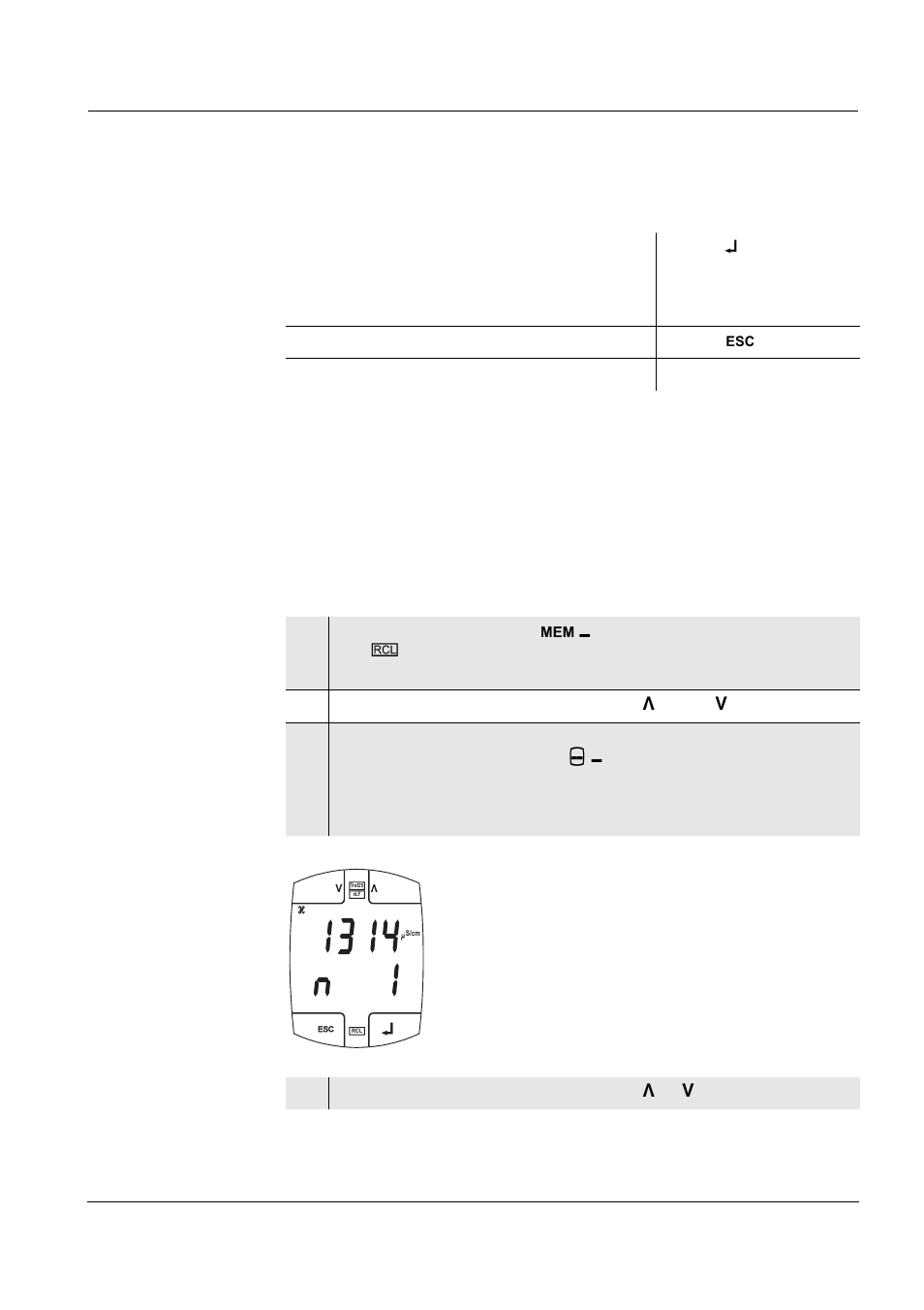 2 displaying measured data from the memory, Displaying measured data from the memory | Xylem VARIO COND TEMPERATURE CONDUCTIVITY METERS User Manual | Page 33 / 60