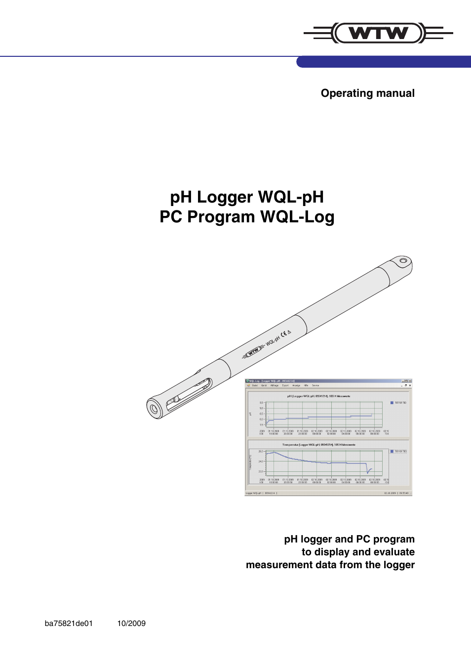 Xylem WQL-pH pH DATALOGGERS User Manual | 74 pages