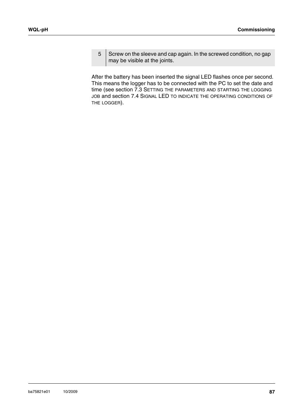 Xylem WQL-pH pH DATALOGGERS User Manual | Page 13 / 74