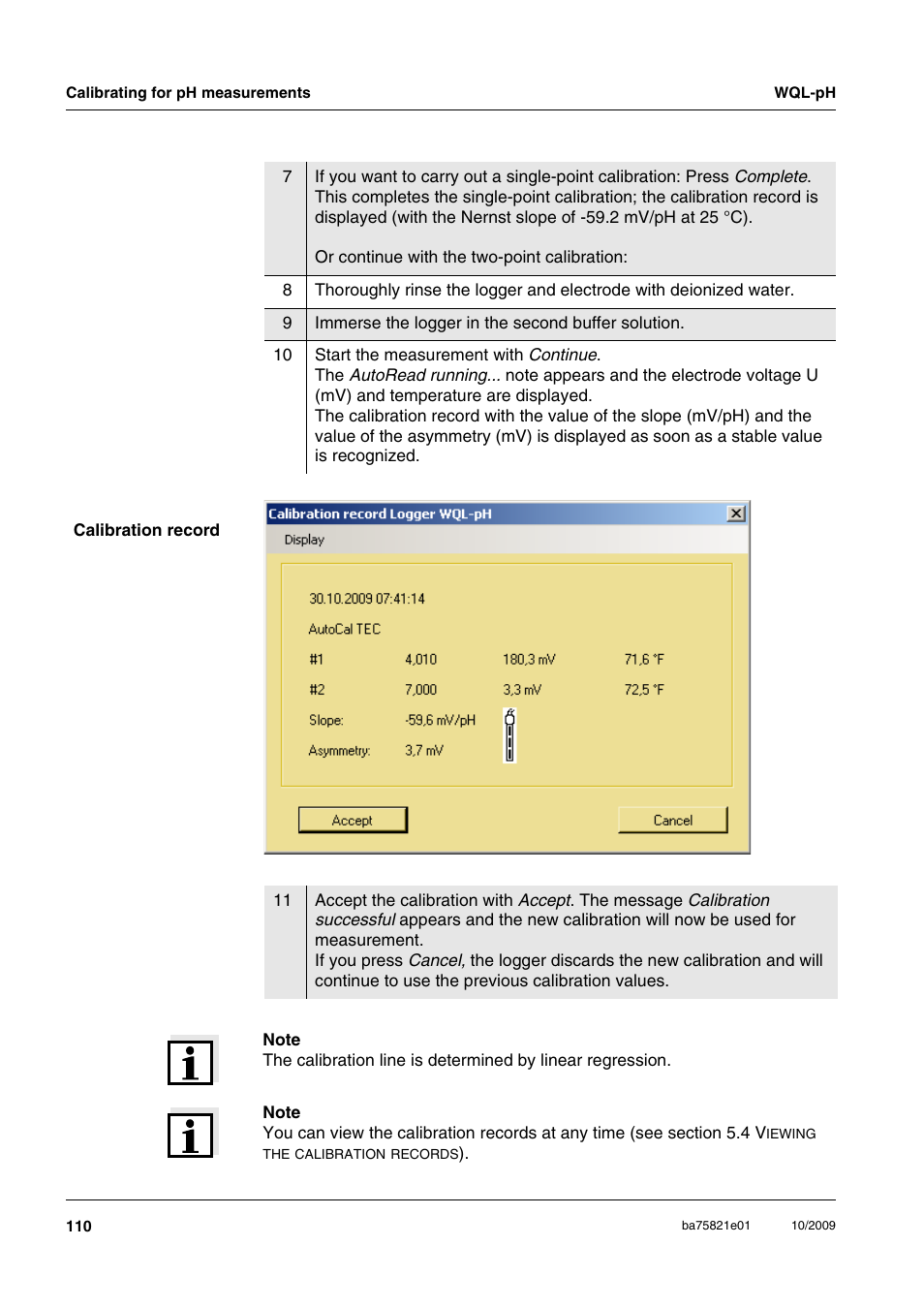 Xylem WQL-pH pH DATALOGGERS User Manual | Page 36 / 74