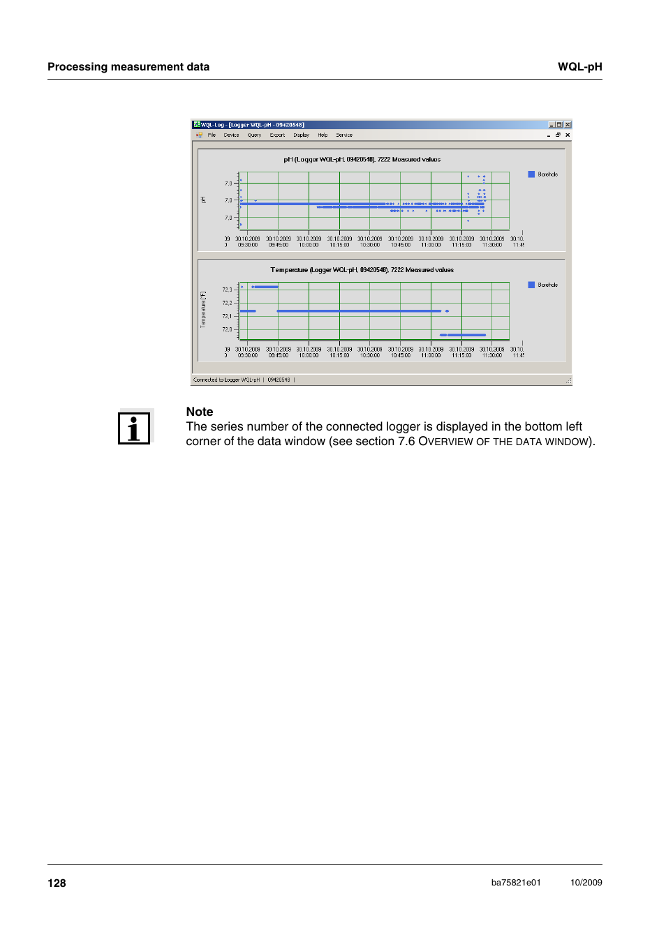Xylem WQL-pH pH DATALOGGERS User Manual | Page 54 / 74