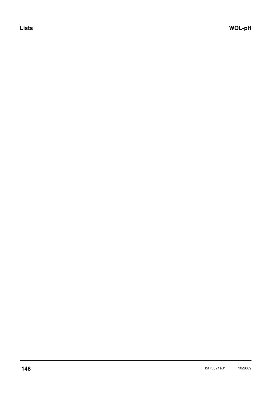 Xylem WQL-pH pH DATALOGGERS User Manual | Page 74 / 74