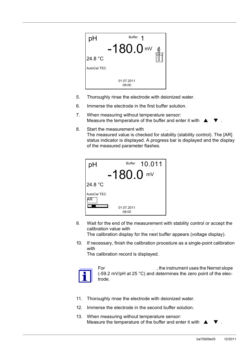 Ph 1 | Xylem inoLab 7310_7310P WASTEWATER pH METER User Manual | Page 26 / 72
