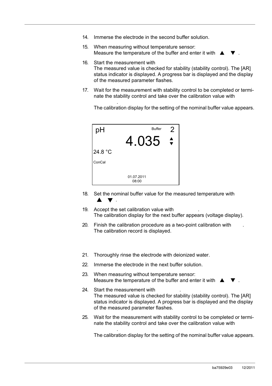 Xylem inoLab 7310_7310P WASTEWATER pH METER User Manual | Page 30 / 72