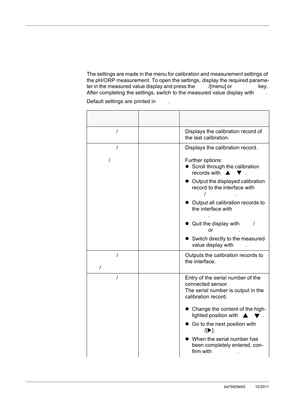 7 settings, 1 measurement settings, 1 changing the settings for ph measurements | Settings, Measurement settings, Changing the settings for ph measurements, Section 7.1.1 c, Hanging, Measurements, Ee section 7.1.1 c | Xylem inoLab 7310_7310P WASTEWATER pH METER User Manual | Page 38 / 72