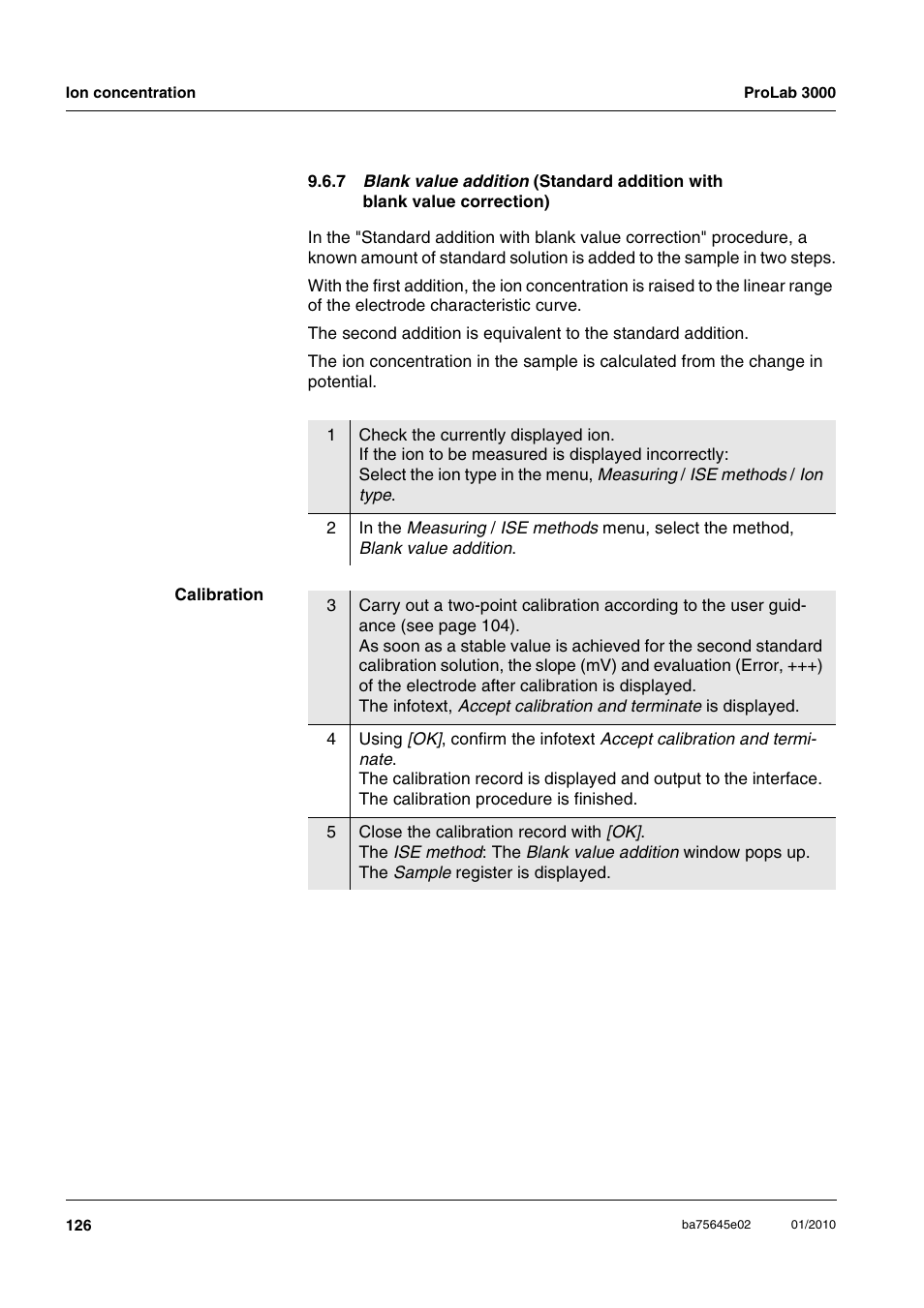Xylem ProLab 3000 LABORATORY pH METER User Manual | Page 126 / 191