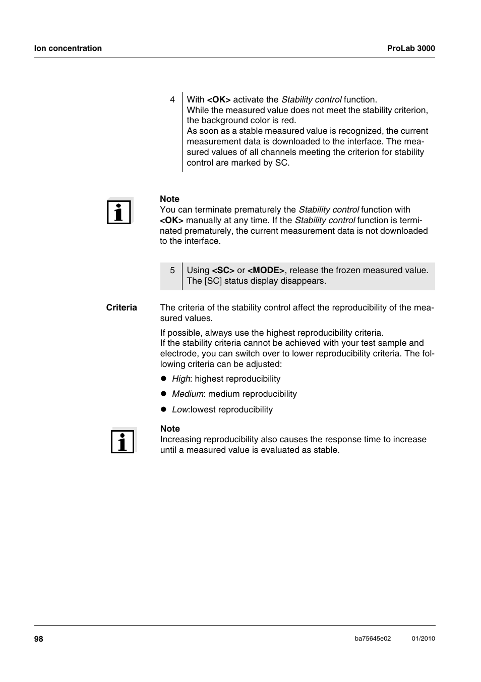 Xylem ProLab 3000 LABORATORY pH METER User Manual | Page 98 / 191