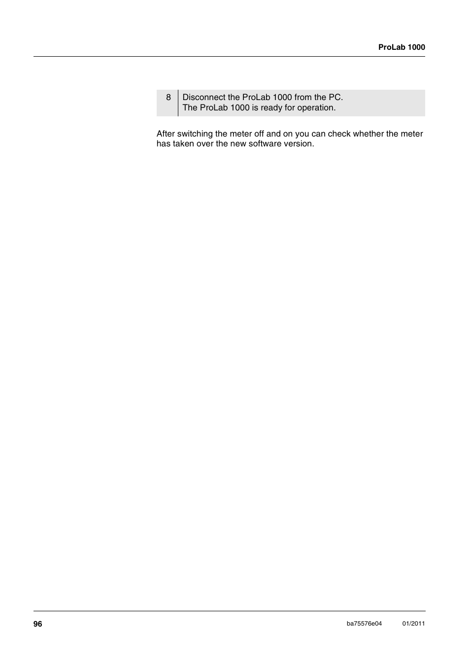 Xylem ProLab 1000 BENCH TOP pH METER User Manual | Page 96 / 103