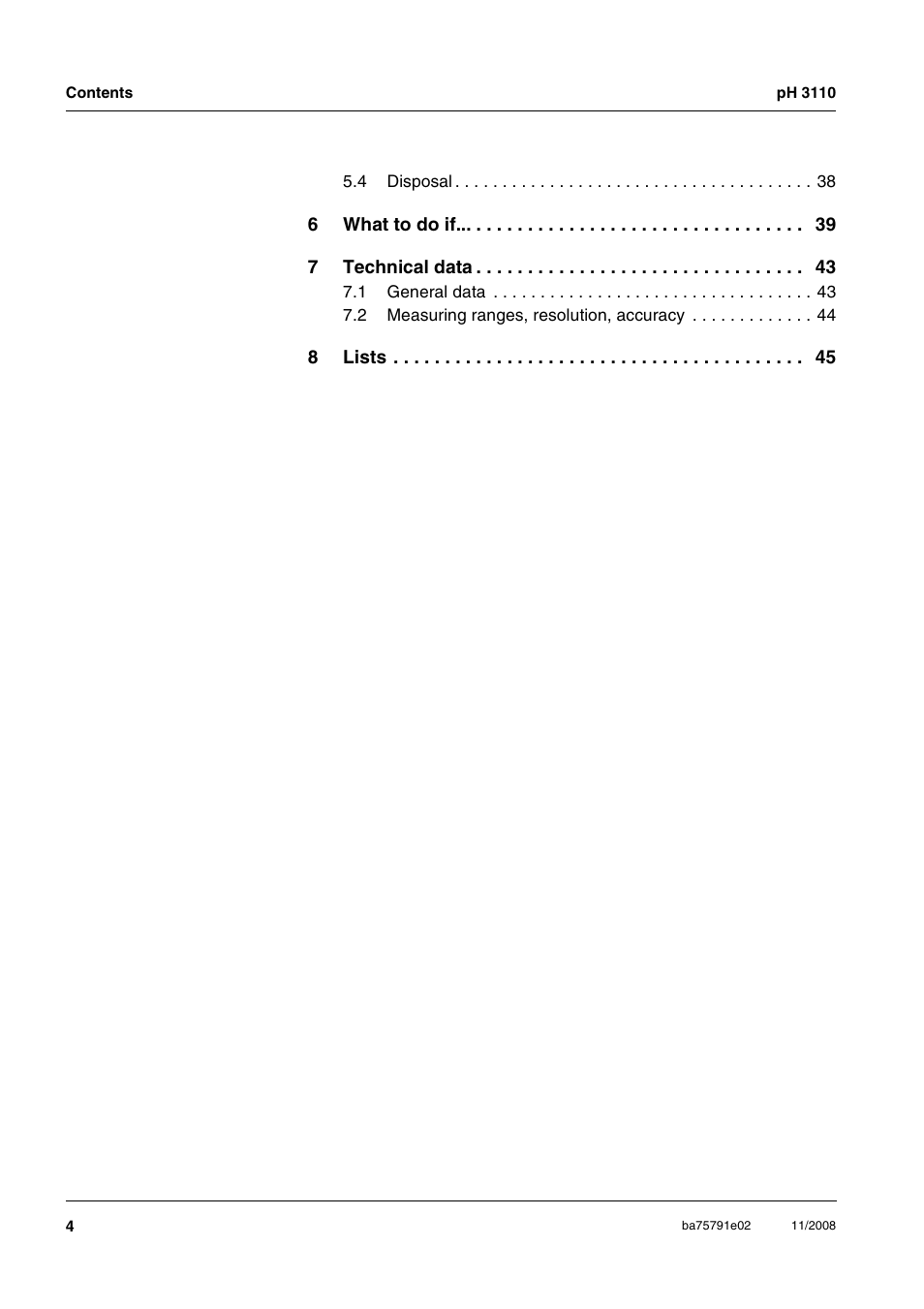 Xylem PH3110 FIELD PH METER User Manual | Page 4 / 49