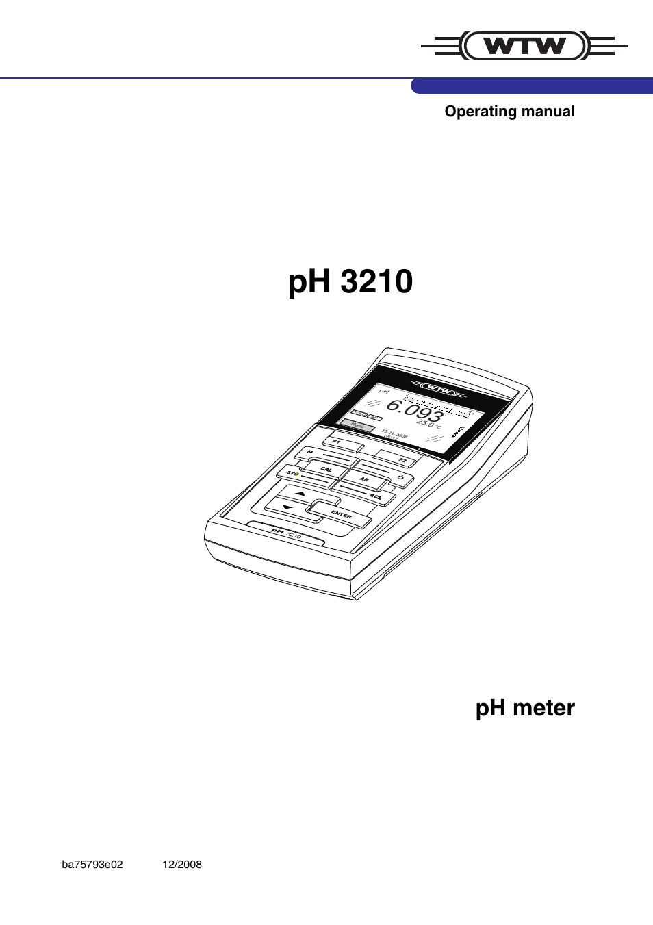 Xylem PH3210 FIELD PH METER User Manual | 70 pages
