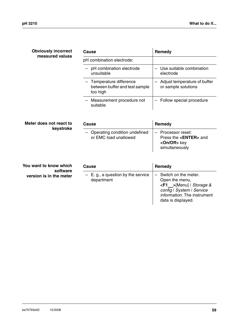 Xylem PH3210 FIELD PH METER User Manual | Page 59 / 70