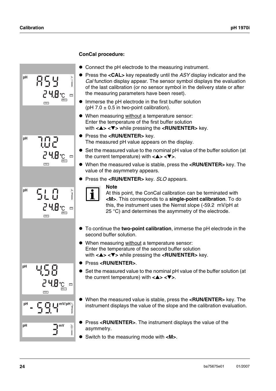 C t 1 | Xylem PH1970i PORTABLE PH METER User Manual | Page 24 / 60