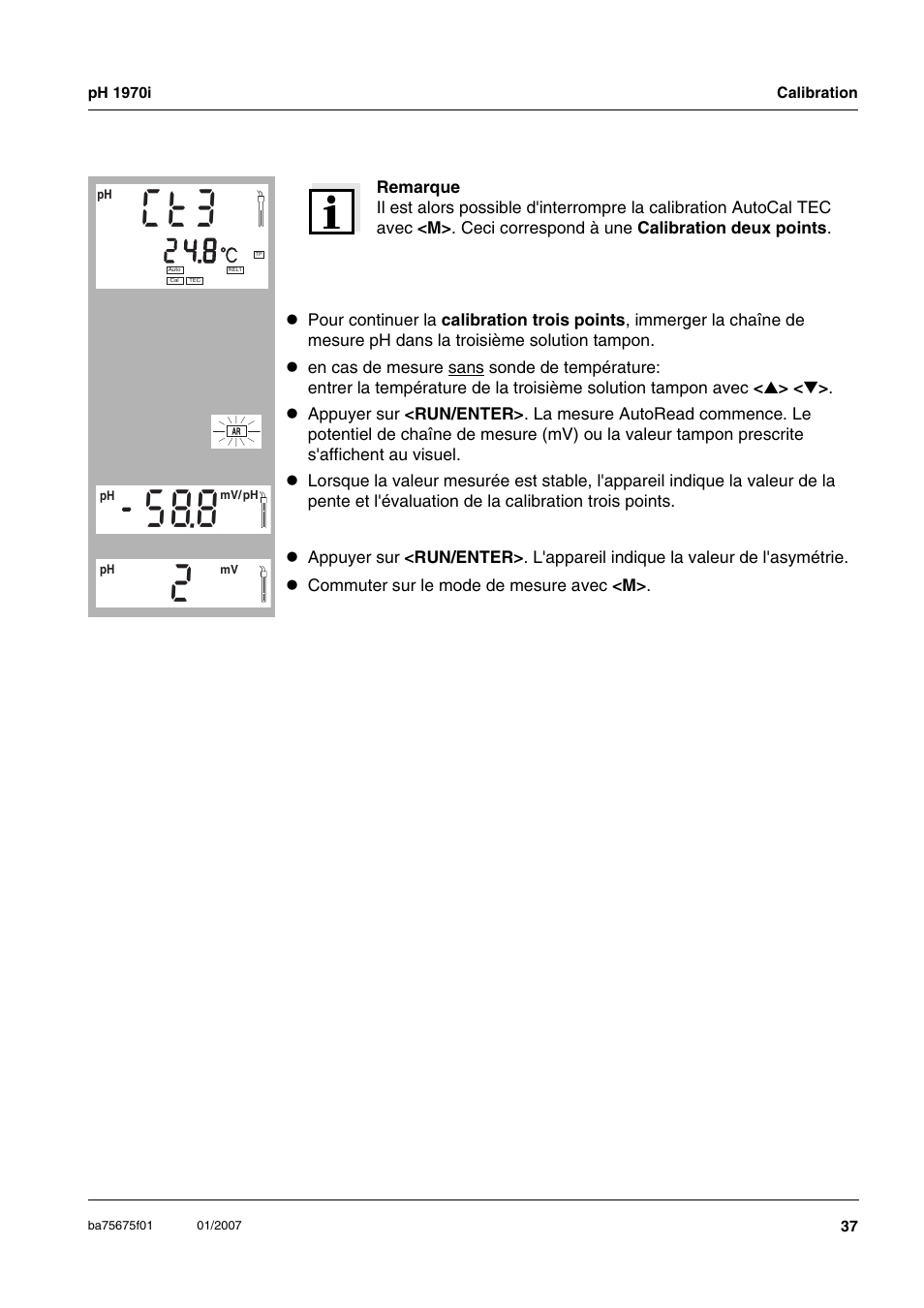 Xylem PH1970i PORTABLE PH METER User Manual | Page 37 / 60