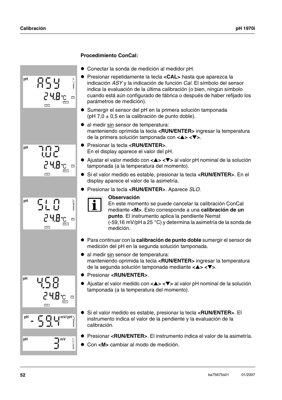 C t 1 | Xylem PH1970i PORTABLE PH METER User Manual | Page 52 / 60