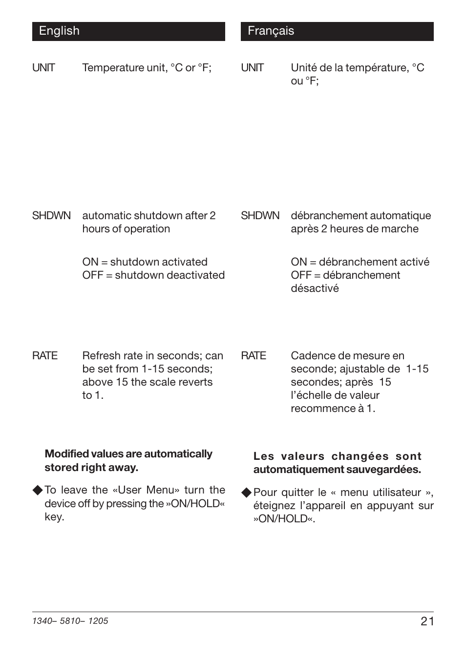 Xylem PHT 810 pH TESTERS User Manual | Page 21 / 40