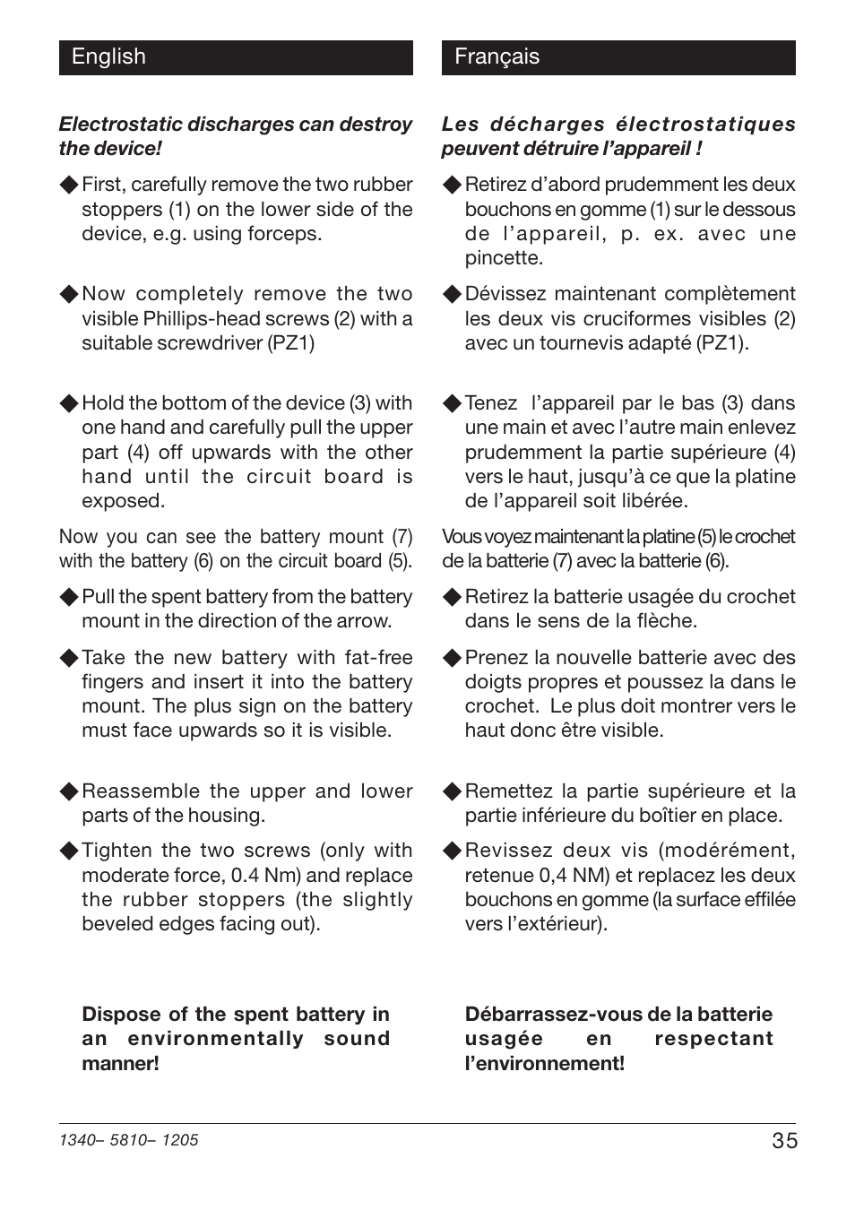 Xylem PHT 810 pH TESTERS User Manual | Page 35 / 40