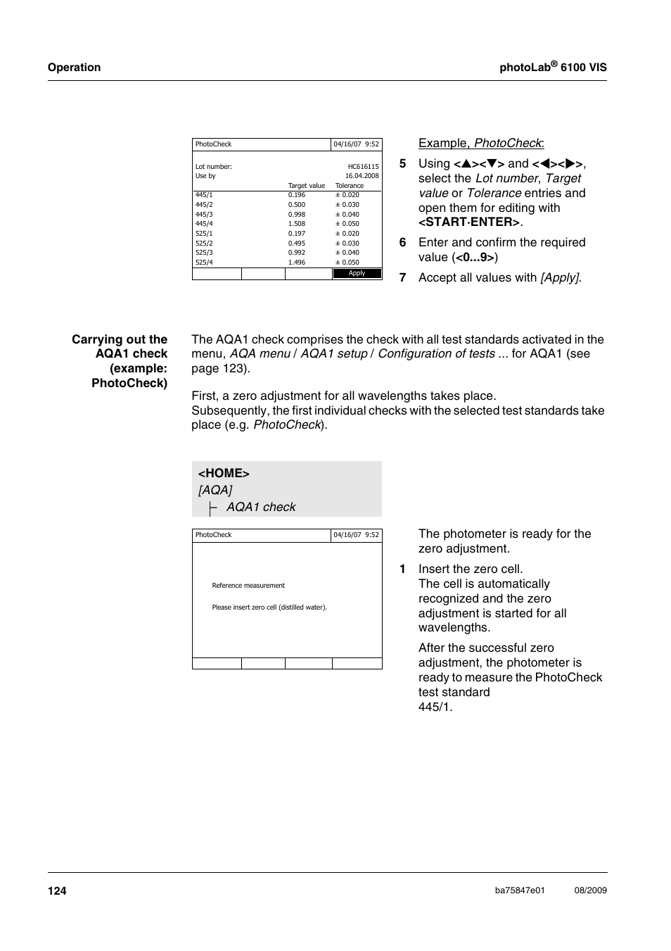 Xylem photoLab 6100 VIS User Manual | Page 124 / 186