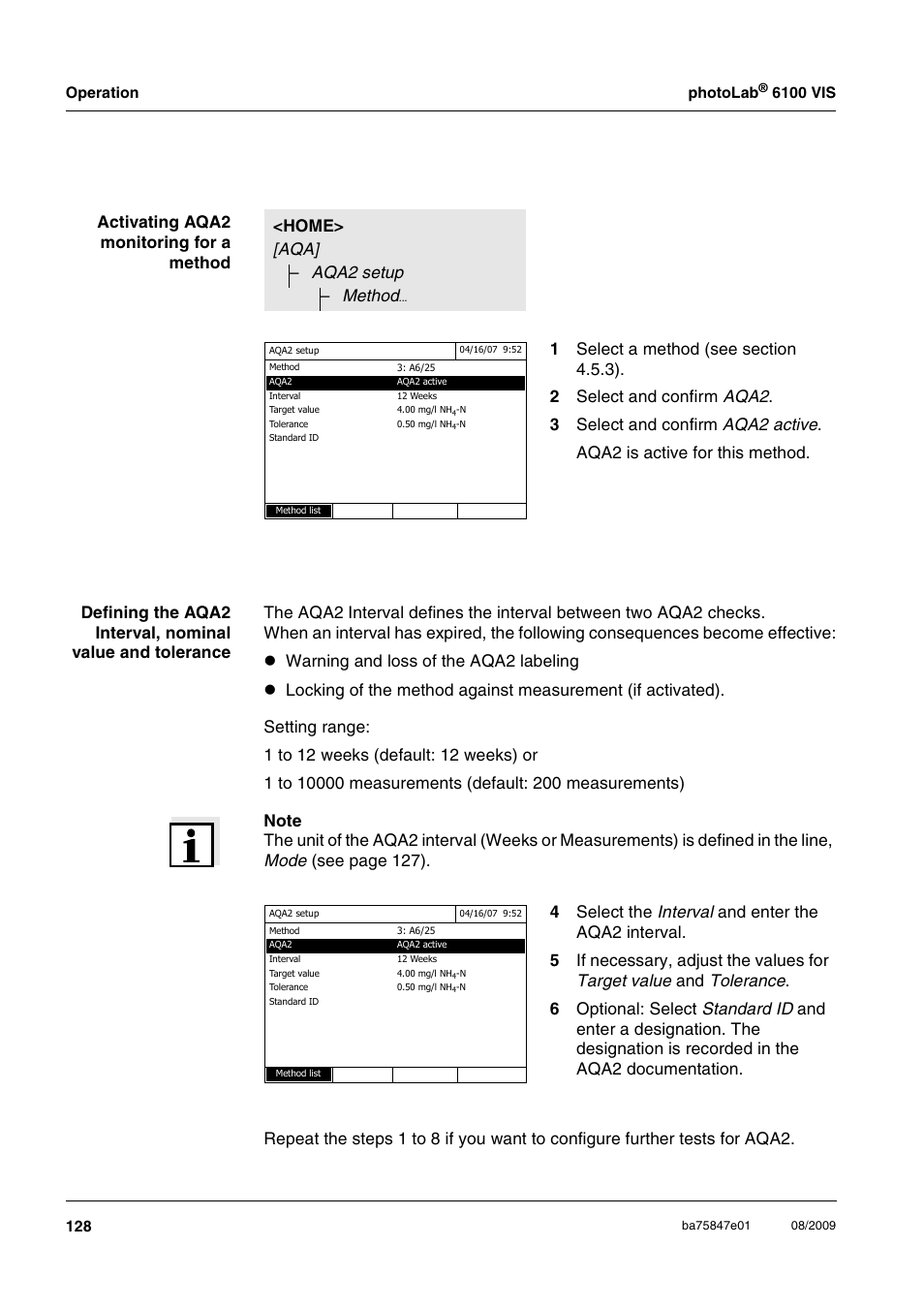 Xylem photoLab 6100 VIS User Manual | Page 128 / 186