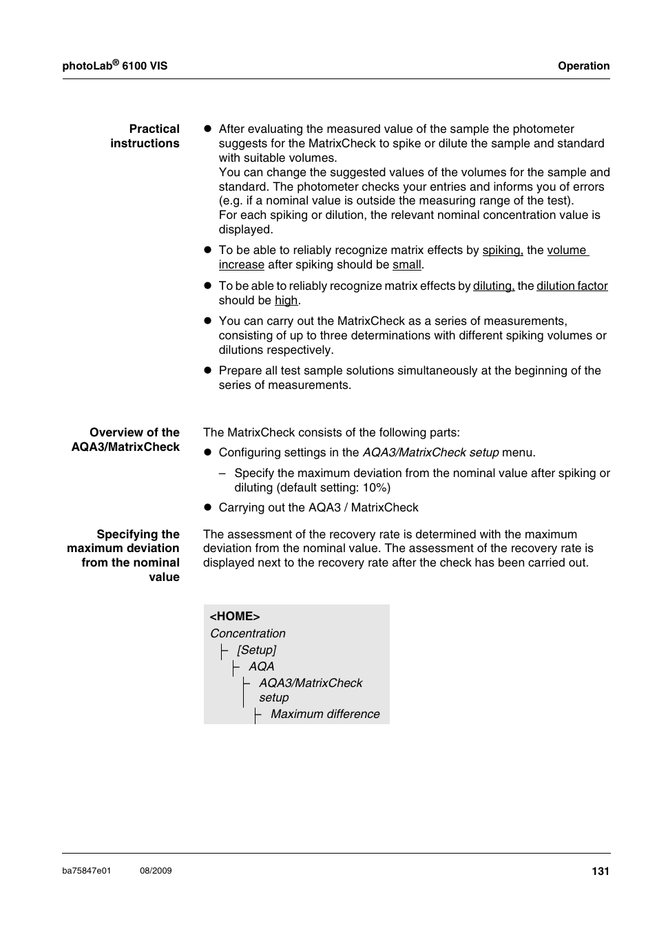 Xylem photoLab 6100 VIS User Manual | Page 131 / 186