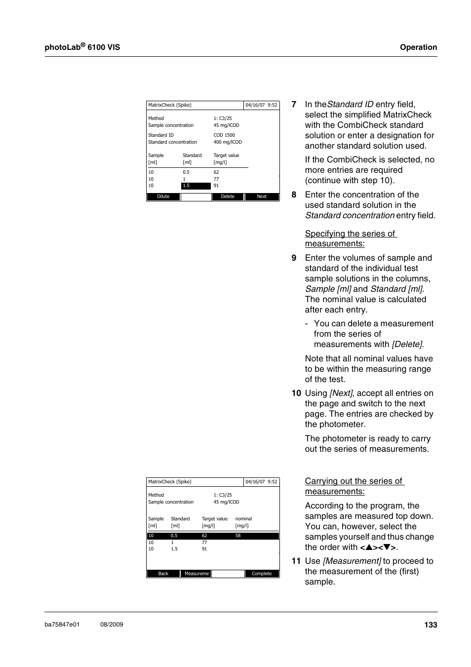 Photolab | Xylem photoLab 6100 VIS User Manual | Page 133 / 186