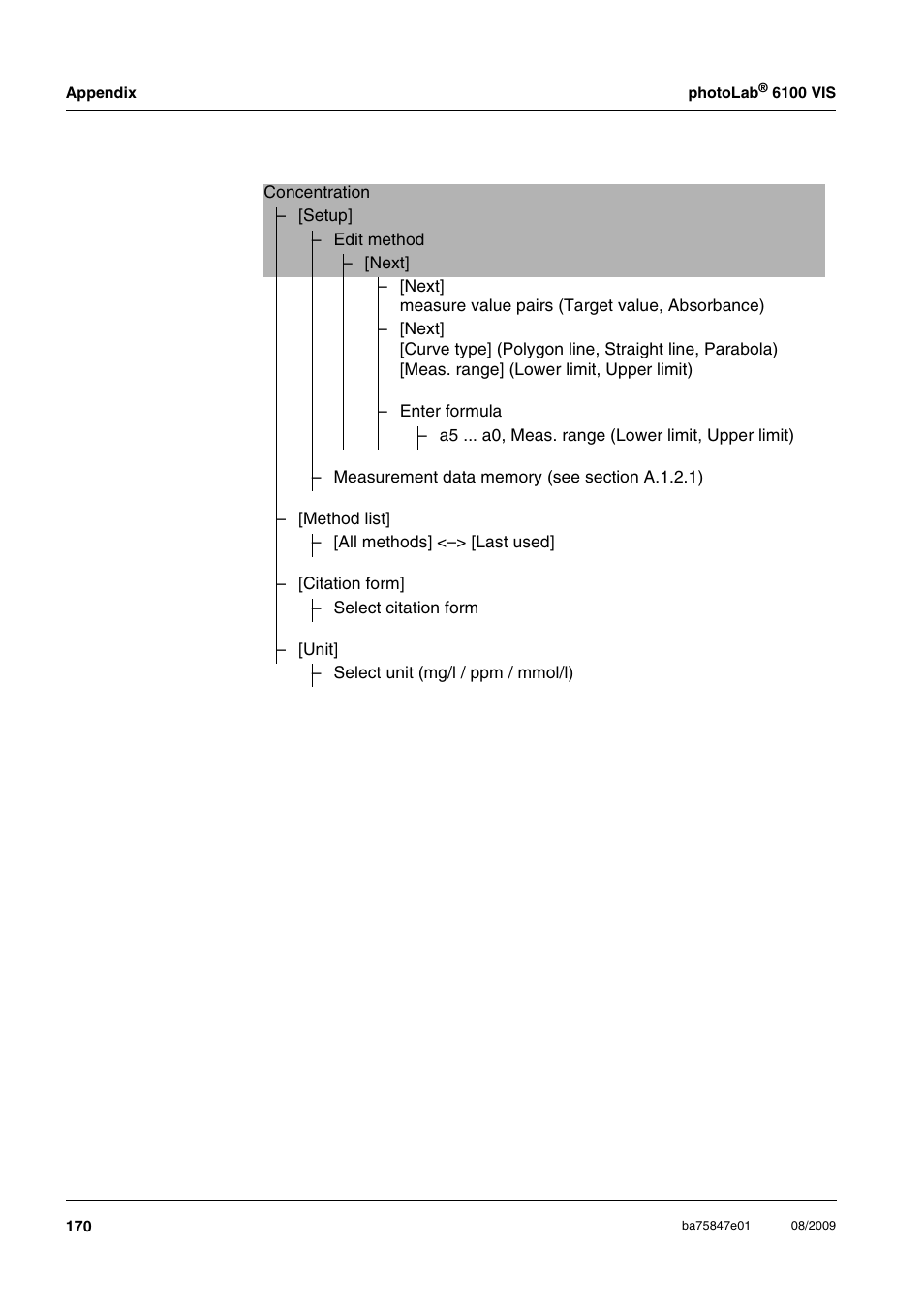 Xylem photoLab 6100 VIS User Manual | Page 170 / 186