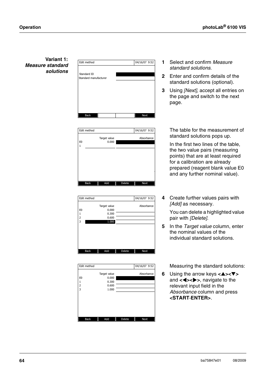 Xylem photoLab 6100 VIS User Manual | Page 64 / 186