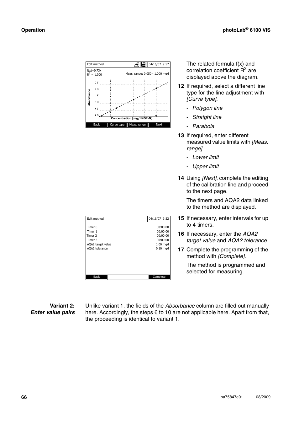 Xylem photoLab 6100 VIS User Manual | Page 66 / 186