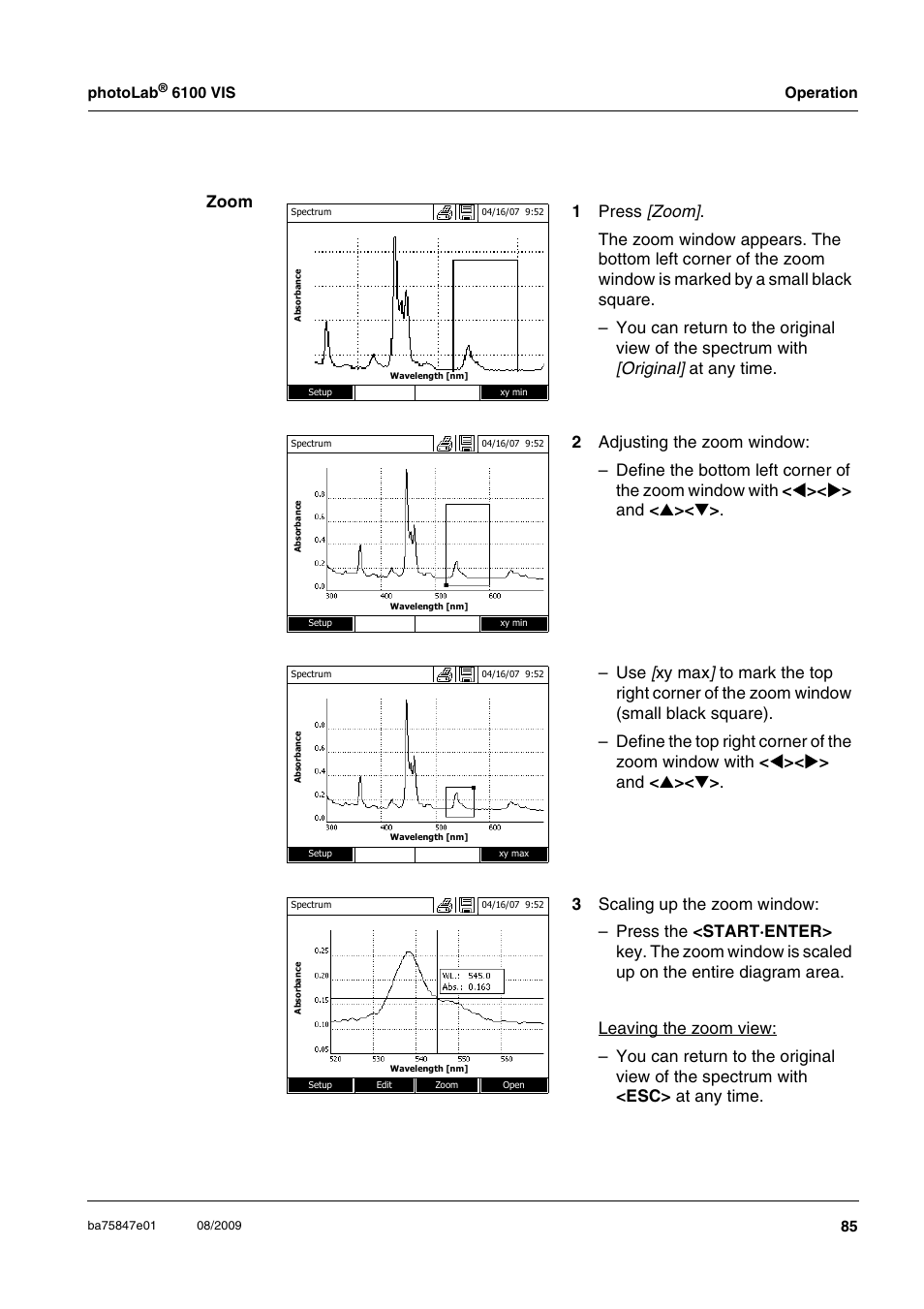 Xylem photoLab 6100 VIS User Manual | Page 85 / 186