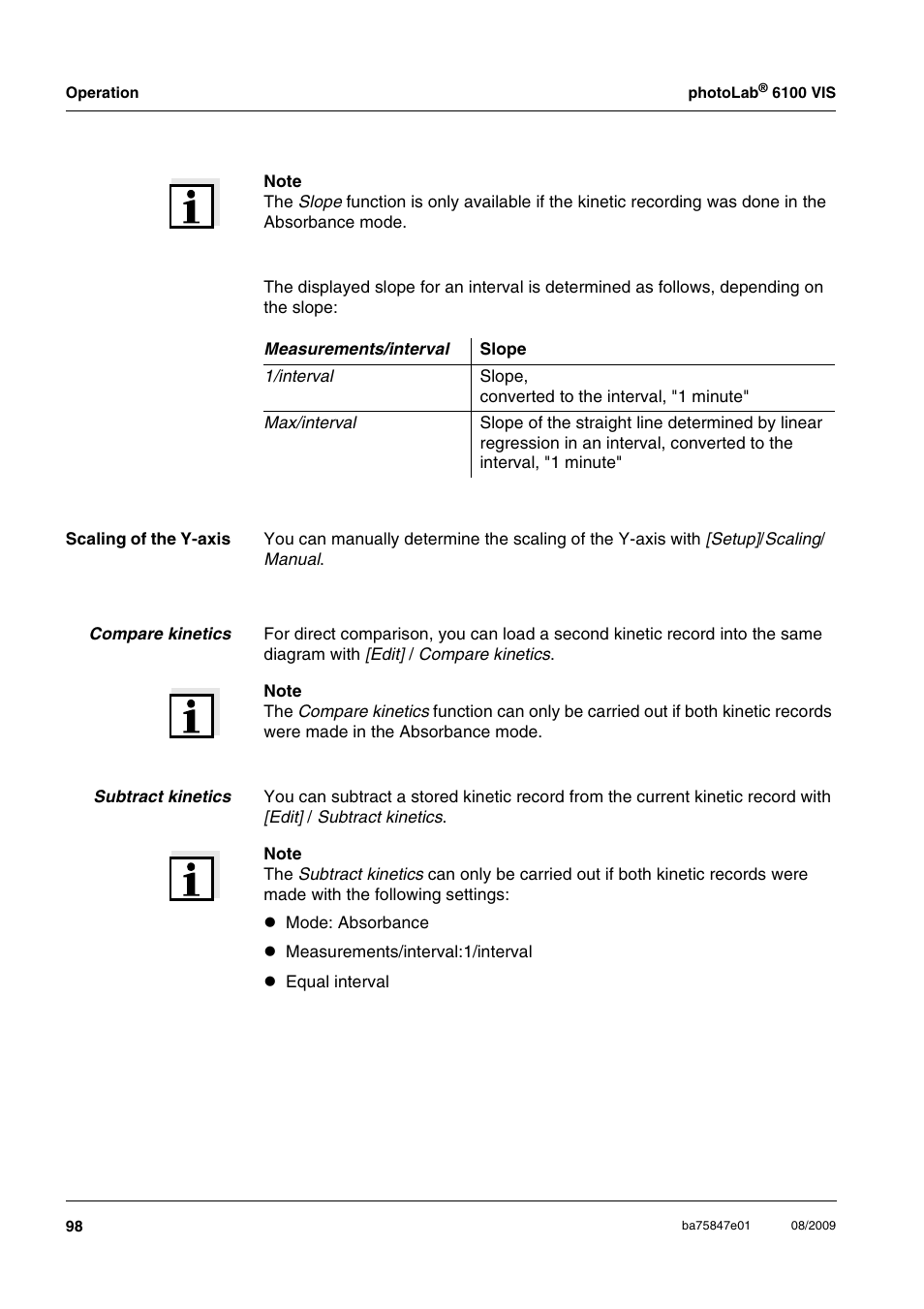 Xylem photoLab 6100 VIS User Manual | Page 98 / 186