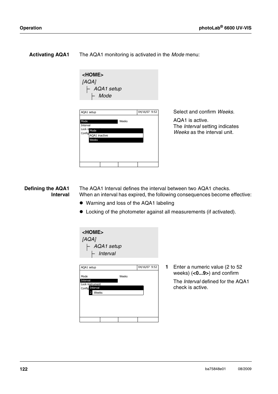 Xylem photoLab 6600 UV-VIS User Manual | Page 122 / 184