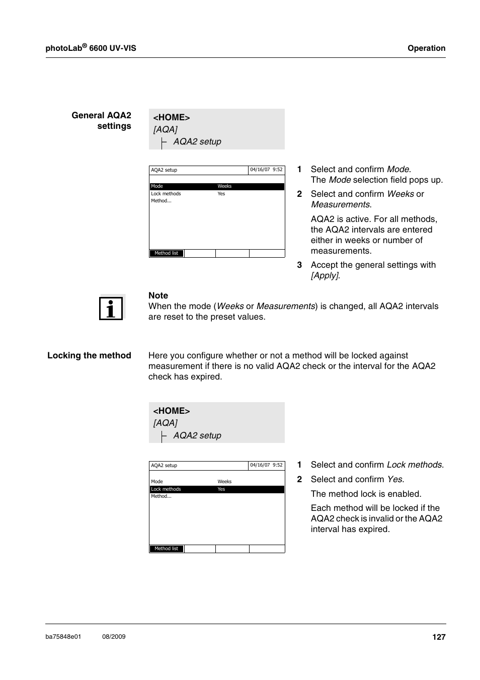 Xylem photoLab 6600 UV-VIS User Manual | Page 127 / 184
