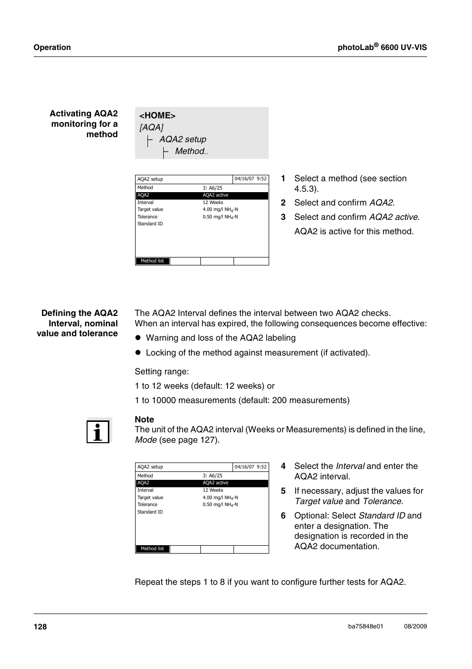 Xylem photoLab 6600 UV-VIS User Manual | Page 128 / 184