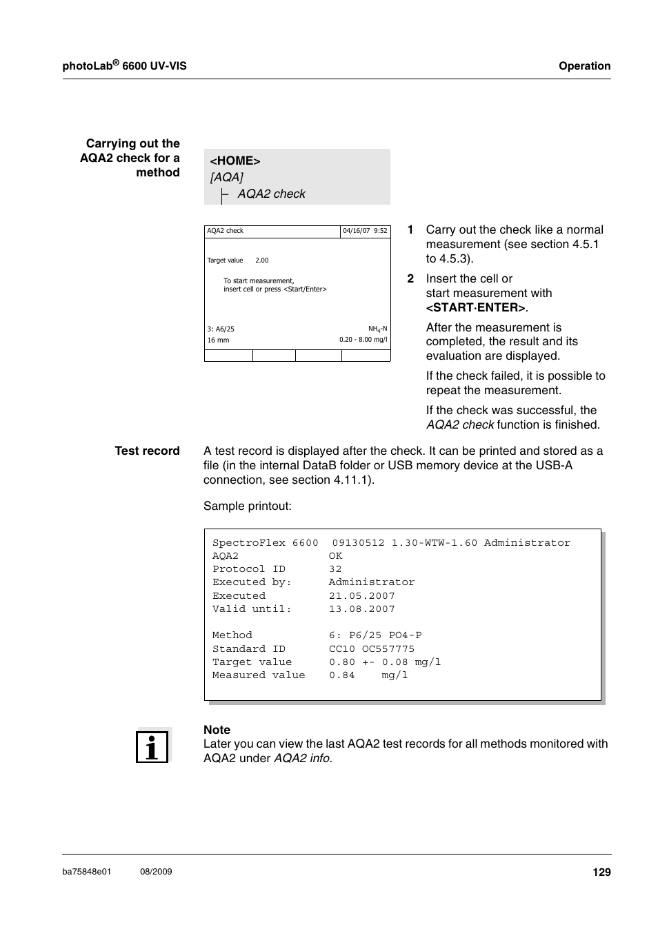 Xylem photoLab 6600 UV-VIS User Manual | Page 129 / 184