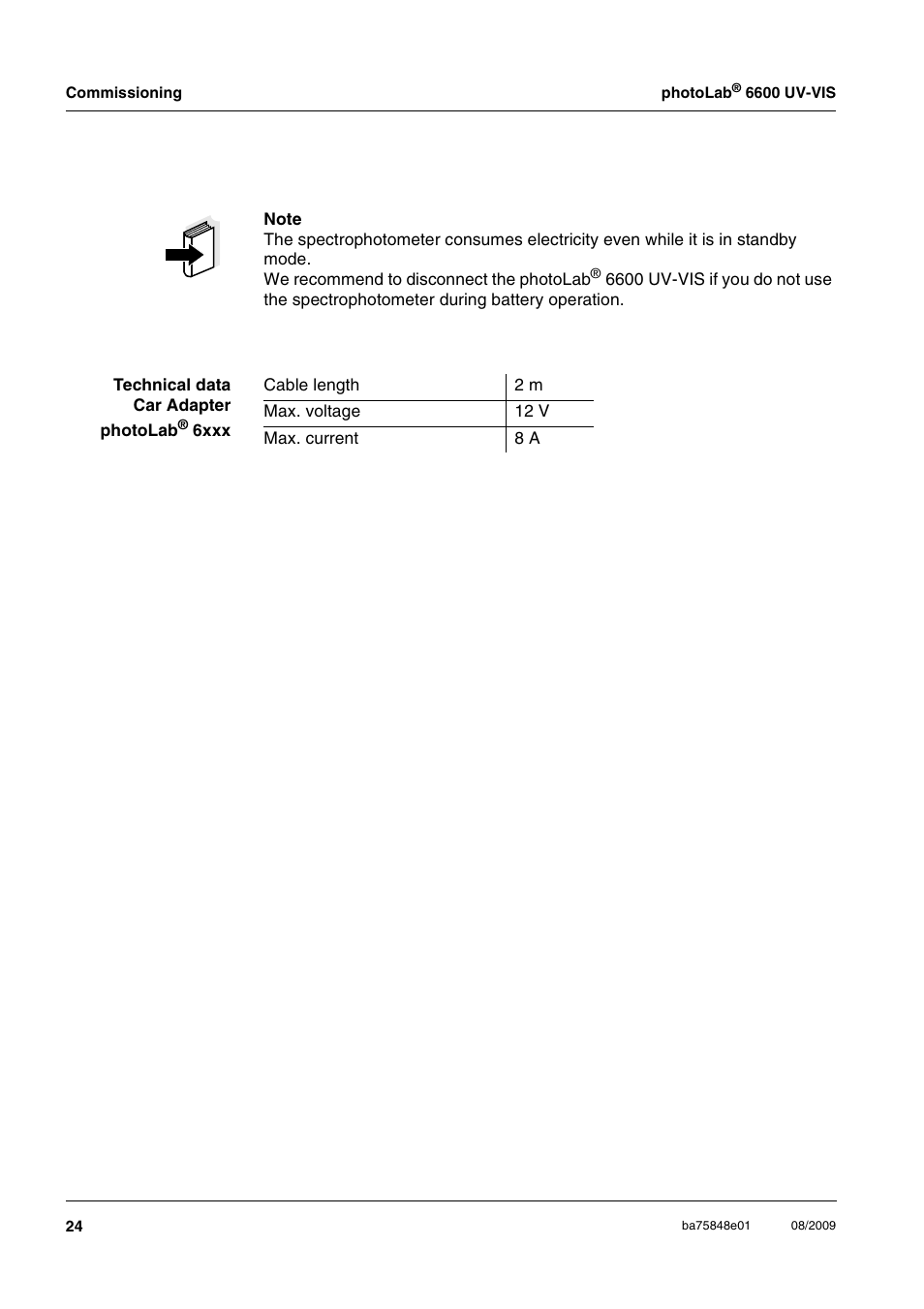 Xylem photoLab 6600 UV-VIS User Manual | Page 24 / 184