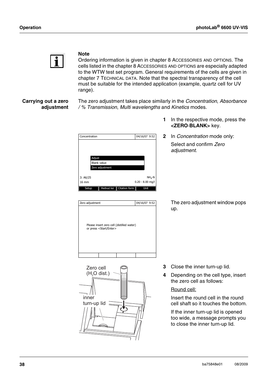 Xylem photoLab 6600 UV-VIS User Manual | Page 38 / 184