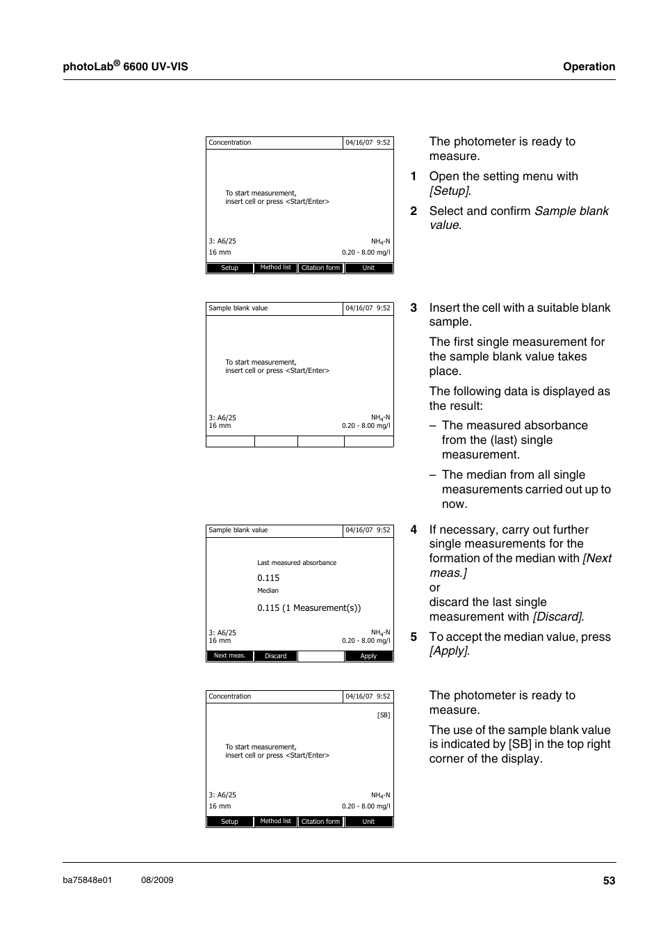 Photolab | Xylem photoLab 6600 UV-VIS User Manual | Page 53 / 184