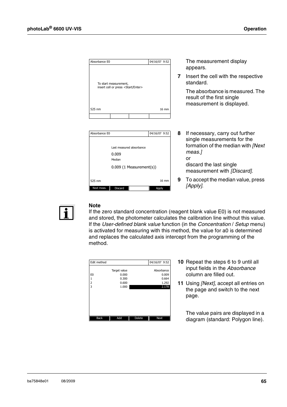 Xylem photoLab 6600 UV-VIS User Manual | Page 65 / 184