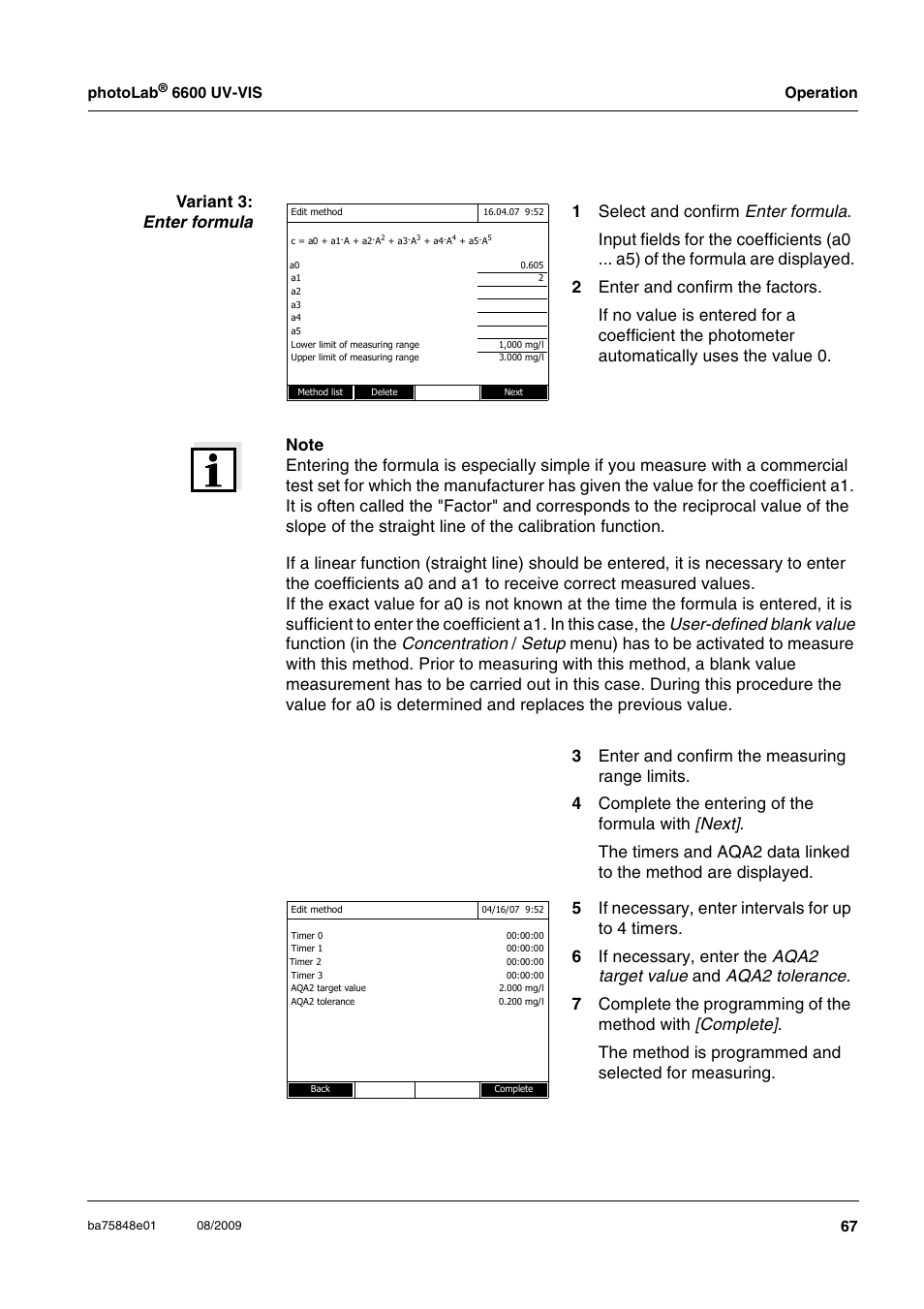 Xylem photoLab 6600 UV-VIS User Manual | Page 67 / 184