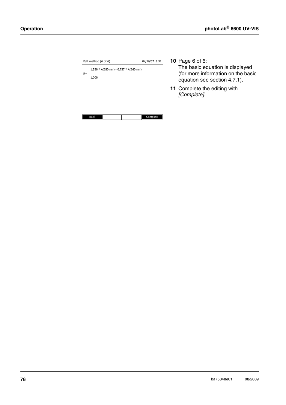 Xylem photoLab 6600 UV-VIS User Manual | Page 76 / 184