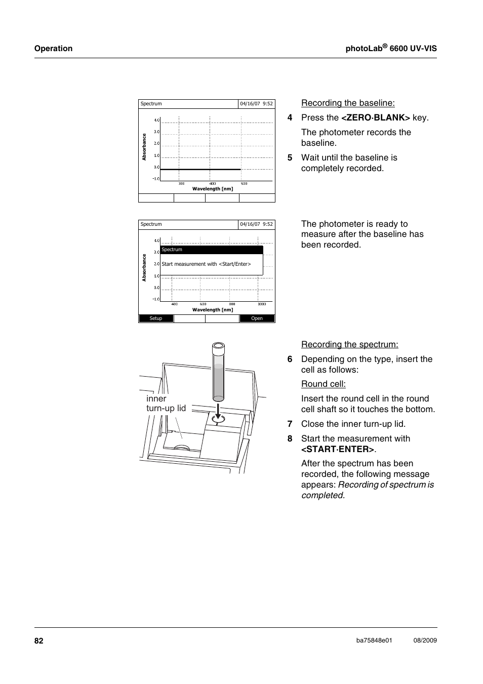 Inner turn-up lid | Xylem photoLab 6600 UV-VIS User Manual | Page 82 / 184