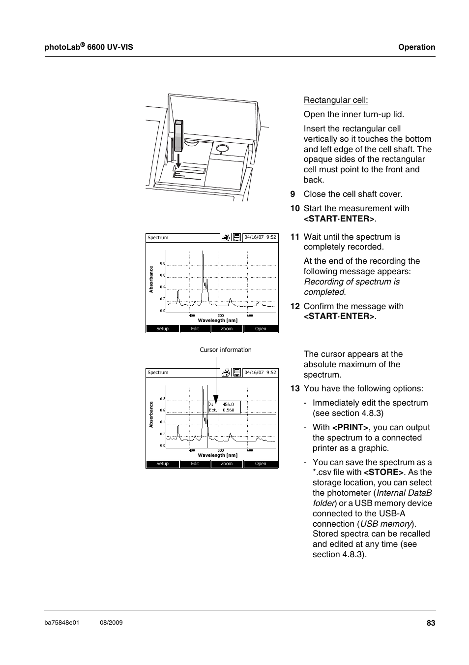 Xylem photoLab 6600 UV-VIS User Manual | Page 83 / 184