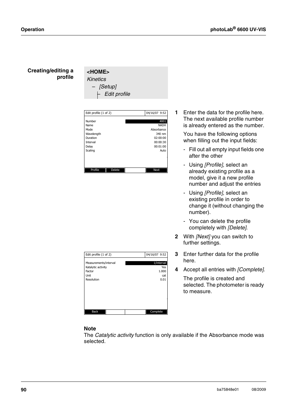 Xylem photoLab 6600 UV-VIS User Manual | Page 90 / 184