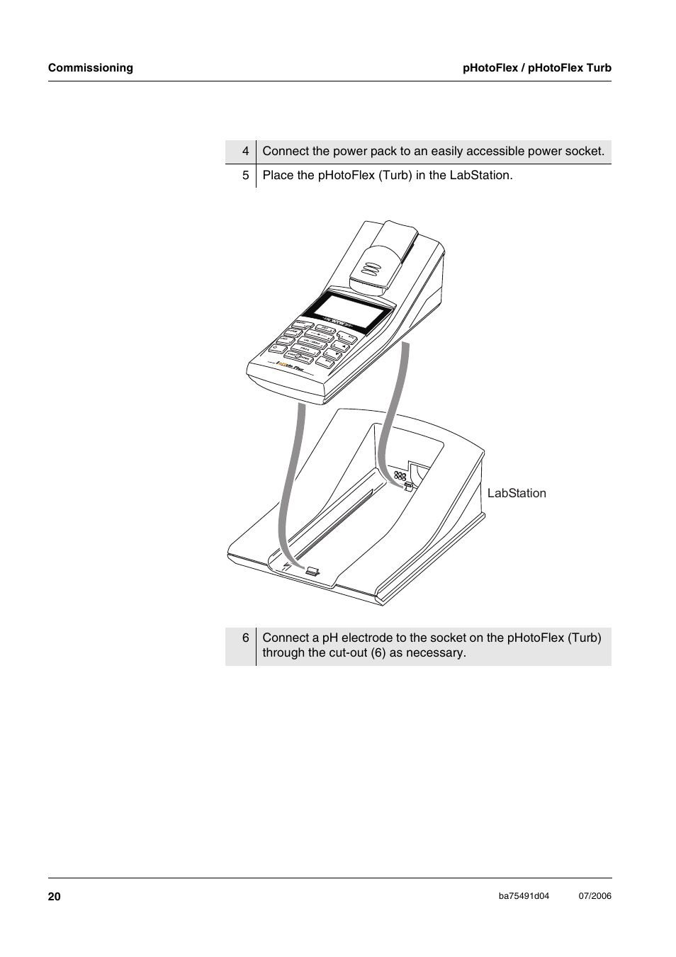 Xylem pHotoFlex/pHotoFlex Turb User Manual | Page 20 / 109