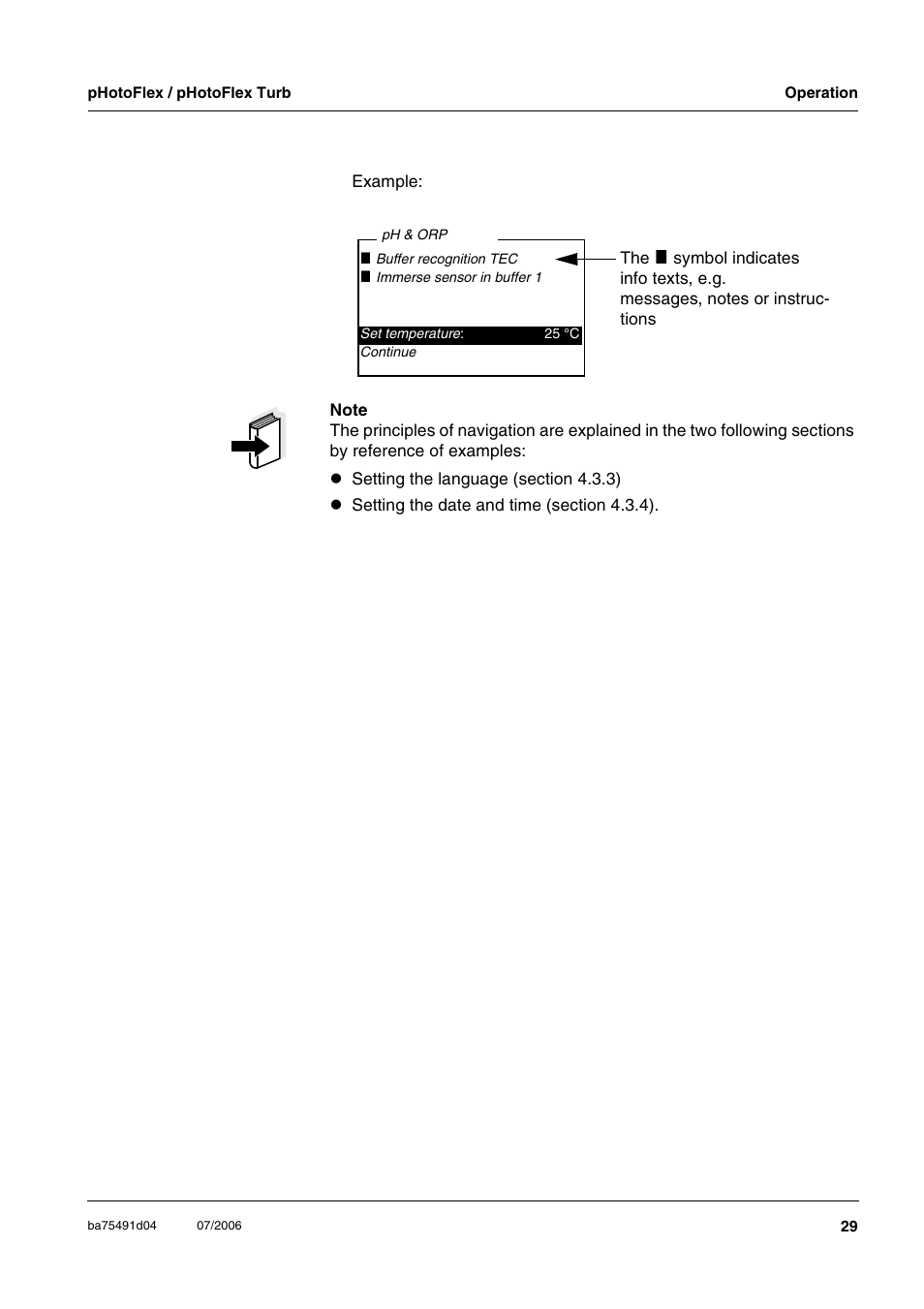 Xylem pHotoFlex/pHotoFlex Turb User Manual | Page 29 / 109