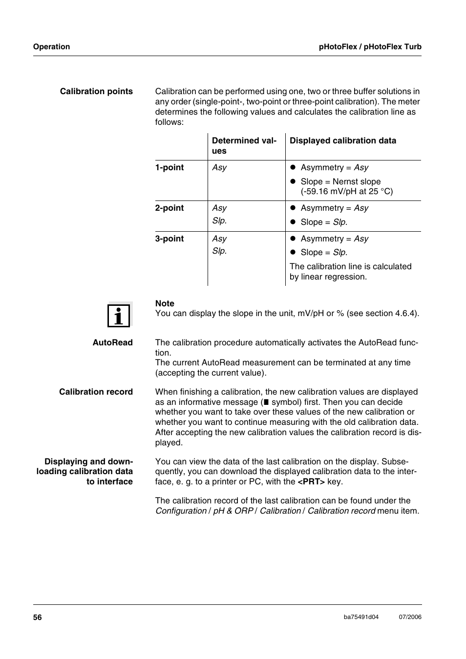 Xylem pHotoFlex/pHotoFlex Turb User Manual | Page 56 / 109